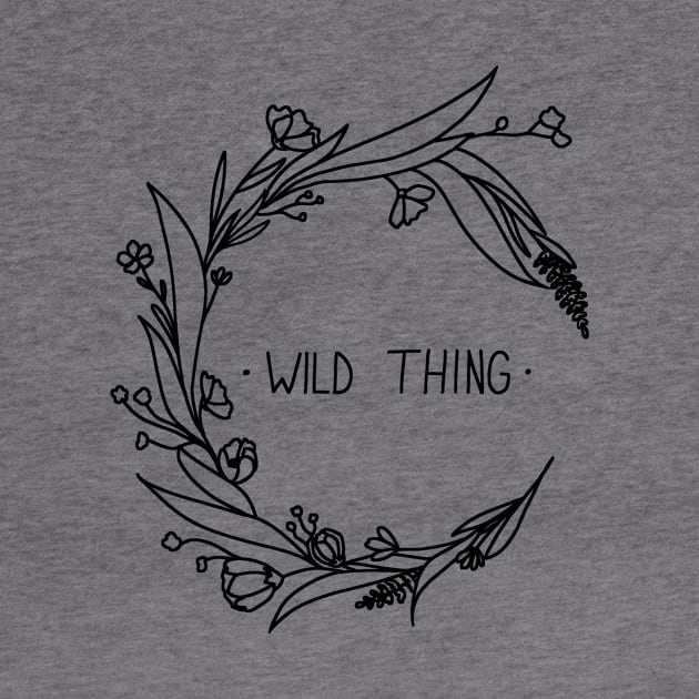 Wild Thing Floral Moon Apparel by Nature Lover Apparel